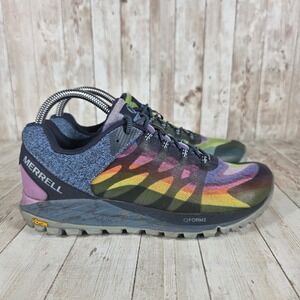 Merrell Antora Trail Running Shoes Womens Size 8 Q FORM2 Vibram J135430 Multi
